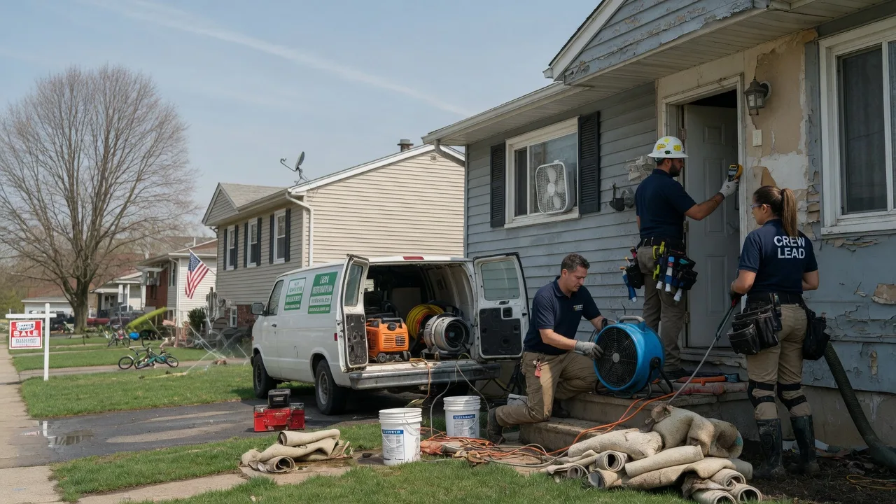 Flood Cleanup in Washington Crossing, PA near me